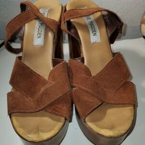 Steve Madden Women's Brown Platform Sandals